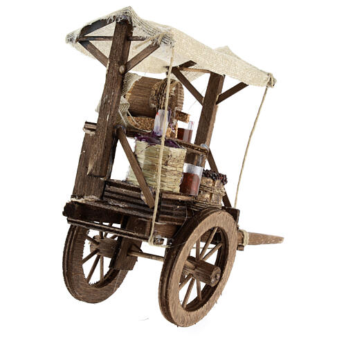 Wine maker cart for Neapolitan Nativity Scene of 6-8 cm 4