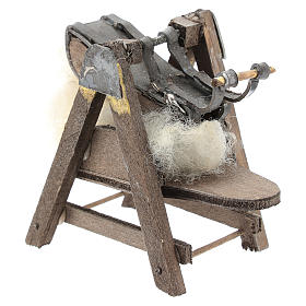 Machine à carder avec pieds pour crèche napolitaine de 6-8 cm