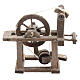 Miniature spinning wheel for Neapolitan nativity of 6-8 cm s4