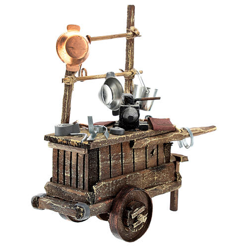 Miniature tinker wagon, for 6-8 cm Neapolitan nativity 2