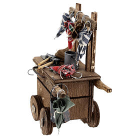 Banco ombrellaio per presepe napoletano di 6-8 cm