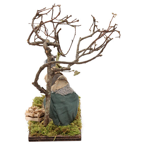 Rolnik z pługiem, do szopki neapolitańskiej, 10 cm 5