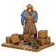 Man with balles of hay Neapolitan nativity figurine 12 cm s2