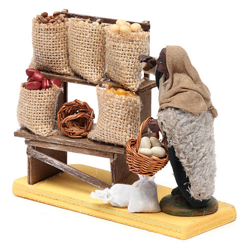Moor cereal seller for Neapolitan Nativity Scene 10 cm 2