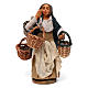 Handbasket seller for Neapolitan Nativity Scene 10 cm s1
