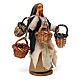 Venditrice panieri presepe napoletano 10 cm s3