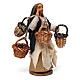 Baskets seller Neapolitan nativity figurine 10 cm s3