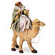 Rey mago y camello de terracota para belén Nápoles 6 cm de altura media s2
