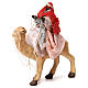 Moor Magi King on Camel for neapolitan nativity 6 cm s1