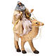 White Magi King sitting on a camel for Naples nativity 6 cm s2