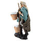 Man with Ricotta in Terracotta for nativity of 8 cm s2