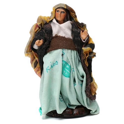 Donna incinta per presepe napoletano 8 cm 1