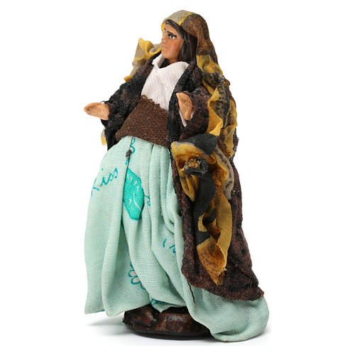 Donna incinta per presepe napoletano 8 cm 2