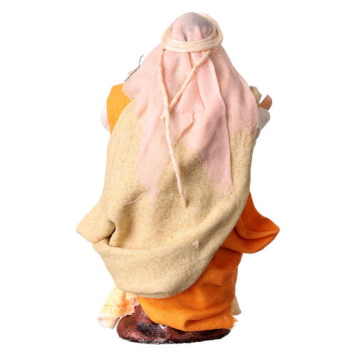 Donna incinta per presepe napoletano 8 cm 4