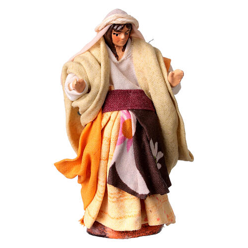 Mulher grávida para presépio napolitano com figuras altura média 8 cm 1