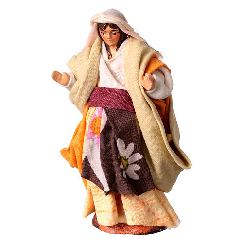 Mulher grávida para presépio napolitano com figuras altura média 8 cm 2