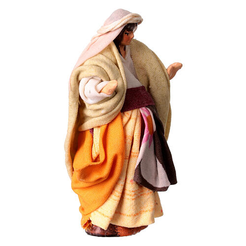 Mulher grávida para presépio napolitano com figuras altura média 8 cm 3