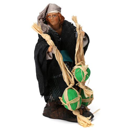 Uomo con angurie per presepe napoletano di 8 cm 1