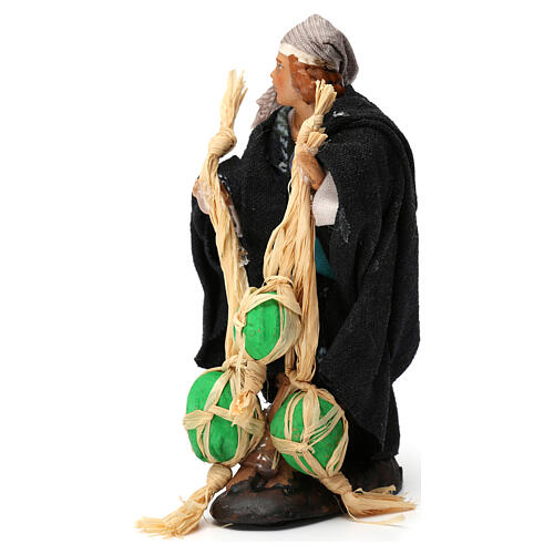 Mężczyzna z arbuzami, figurka do szopki neapolitańskiej, 8cm 2