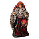 Woman Shepherd with Fruit Basket for 8 cm Neapolitan nativity s1