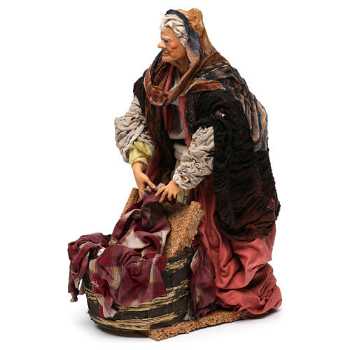 Laundress 18th-century style Neapolitan Nativity Scene 30 cm 3