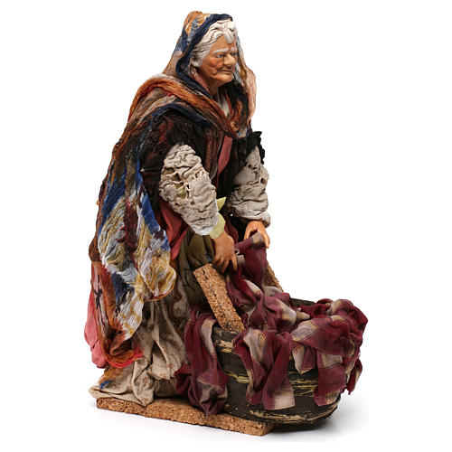 Laundress 18th-century style Neapolitan Nativity Scene 30 cm 4