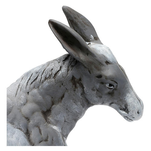 Donkey in Terracotta for Neapolitan nativity style 700 of 30 cm 3
