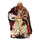 Old woman seated nativity scene 35 cm s1
