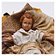 Gesù bambino in culla per presepe napoletano stile 700 di 30 cm  s2