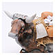 Loaded ox for Neapolitan nativity scene 35 cm s2