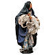 Donna con bambino in braccio per presepe Napoli stile '700 di 35 cm s4