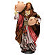 Woman with jars for Neapolitan nativity scene 35 cm s1