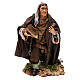 Uomo guercio con bastone per presepe Napoli stile '700 di 35 cm s1