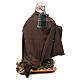 Uomo guercio con bastone per presepe Napoli stile '700 di 35 cm s5