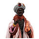 Standing dark-skinned king (Magi) for Neapolitan nativity scene 35 cm s2