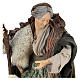 Old woman with sheep for Neapolitan nativity scene 35 cm s2