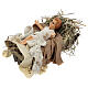 Infant Jesus in the manger for Neapolitan nativity scene 30 cm s2
