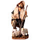 Pecoraio con due pecore per presepe Napoli stile '700 di 30 cm s1
