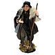 Shepherd with Walking Stick in hand for nativity Neapolitan style 700s of 30 cm s1