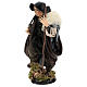 Shepherd with Walking Stick in hand for nativity Neapolitan style 700s of 30 cm s3