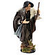 Shepherd with Walking Stick in hand for nativity Neapolitan style 700s of 30 cm s4