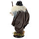Shepherd with Walking Stick in hand for nativity Neapolitan style 700s of 30 cm s5