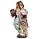 Donna con botti per presepe napoletano stile '700 di 30 cm  s3