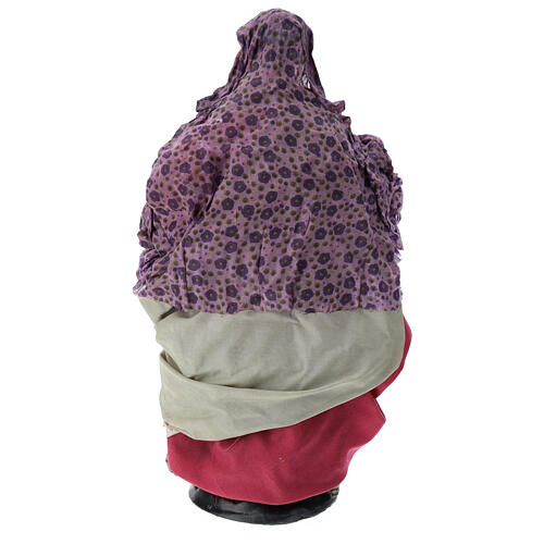 Kobieta z amforami w rękach do włoskiej szopki stylizowanej na XVIII wiek, 30 cm 5