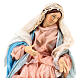 Madonna Sitting 30 cm in Terracotta for Nativity from Naples style 700 s4