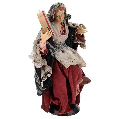 Dancer with tambourine for Neapolitan nativity scene 30 cm 4