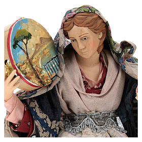 Dancer with Tambourine for Neapolitan nativity style 700 of 30 cm