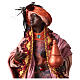 Dark skinned king (Magi) for Neapolitan nativity scene 30 cm s2