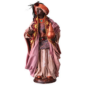Moor Magi King with Gifts for Neapolitan nativity style 700 of 30 cm