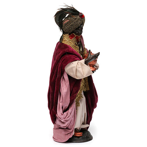 Moor Magi King with Gifts for Neapolitan nativity style 700 of 30 cm 4